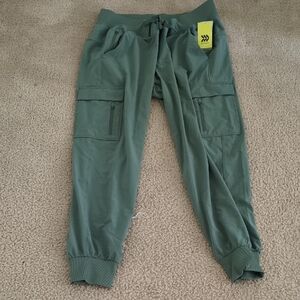 Women's All In Motion Olive Pants Large